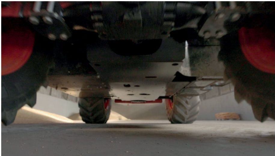Shielded bottom plate, view from underneath
