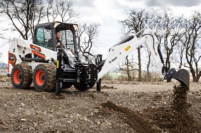 Backhoe at work