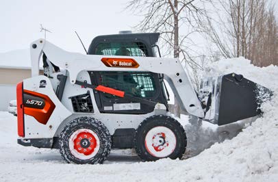 Bucket, Snow And Light Material at work