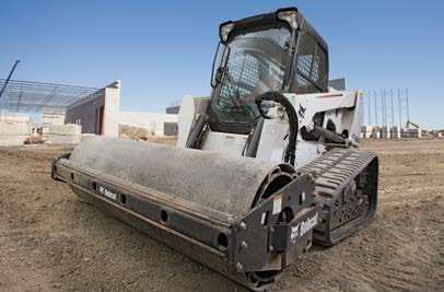 Vibratory Roller at work