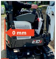 Bobcat E10z — 0 mm üleulatus