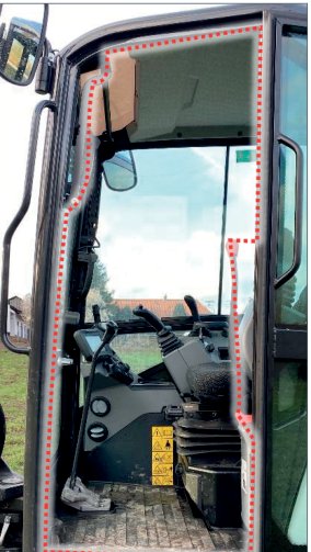 Bobcat E55z — Ukseava