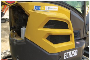 Volvo ECR25D — Aku ligipääs