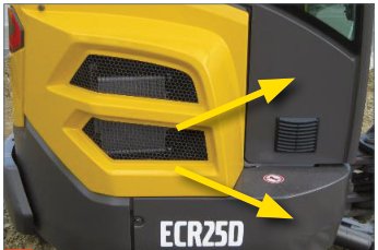 Volvo ECR25D — Plastkatted