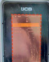 JCB 86C-2 — Ekraan