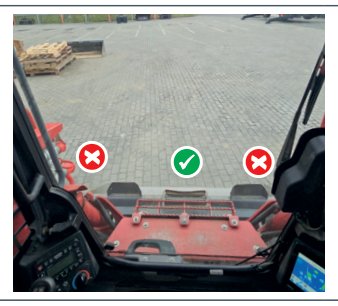 Takeuchi TL8R-2 — Kopa nurkade nähtavus