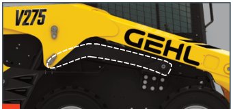 Gehl V275 — Noole kinnitus