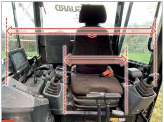 Yanmar ViO57-6B — Ruum konsoolide vahel