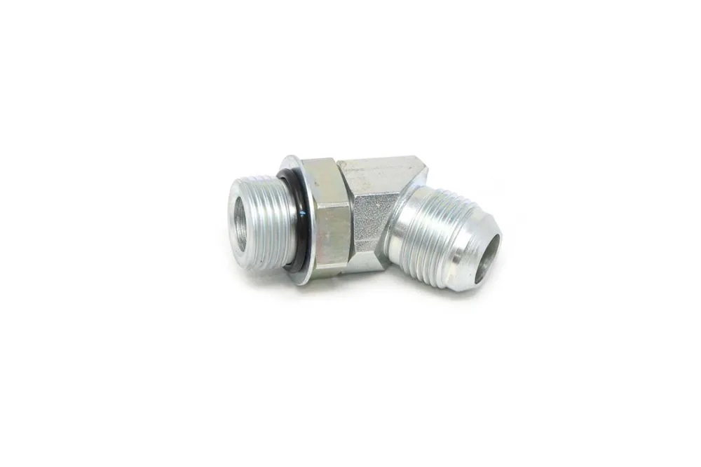 18K8 — Elbow, 45 Degree, 0.75" OD, 1.0625"-12 Straight Thread, Hydraulic