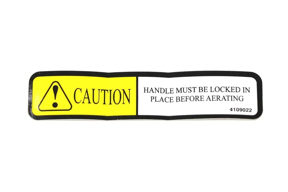 4109022 — DECAL-CAUTION LOCK HANDLE