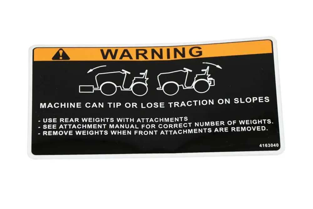 4163040 — LABEL-WEIGHT WARNING