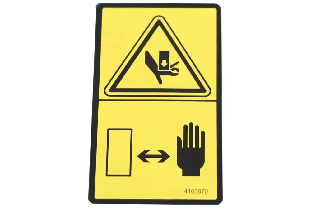 4163870 — LABEL-CRUSHED HAND