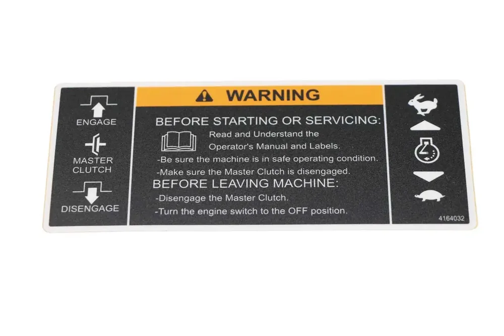 4164032 — LABEL-CONTROL PANEL, JR SOD