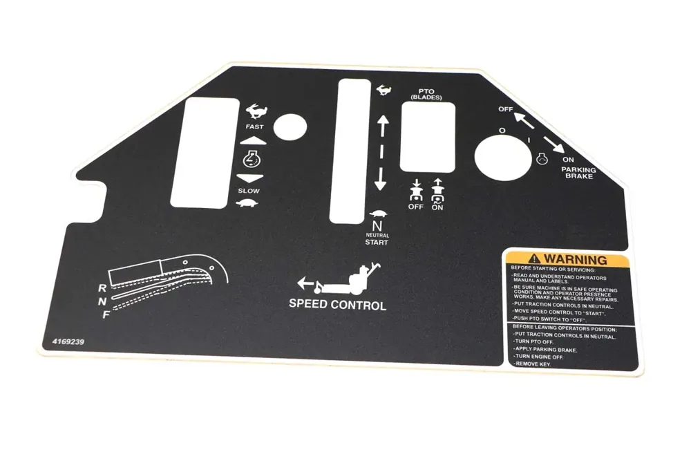 4169239 — LABEL-PANEL, CONTROL