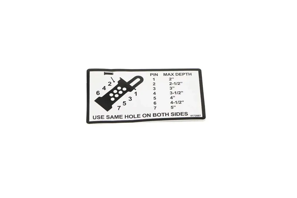 4172887 — LABEL-DEPTH CONTROL RH