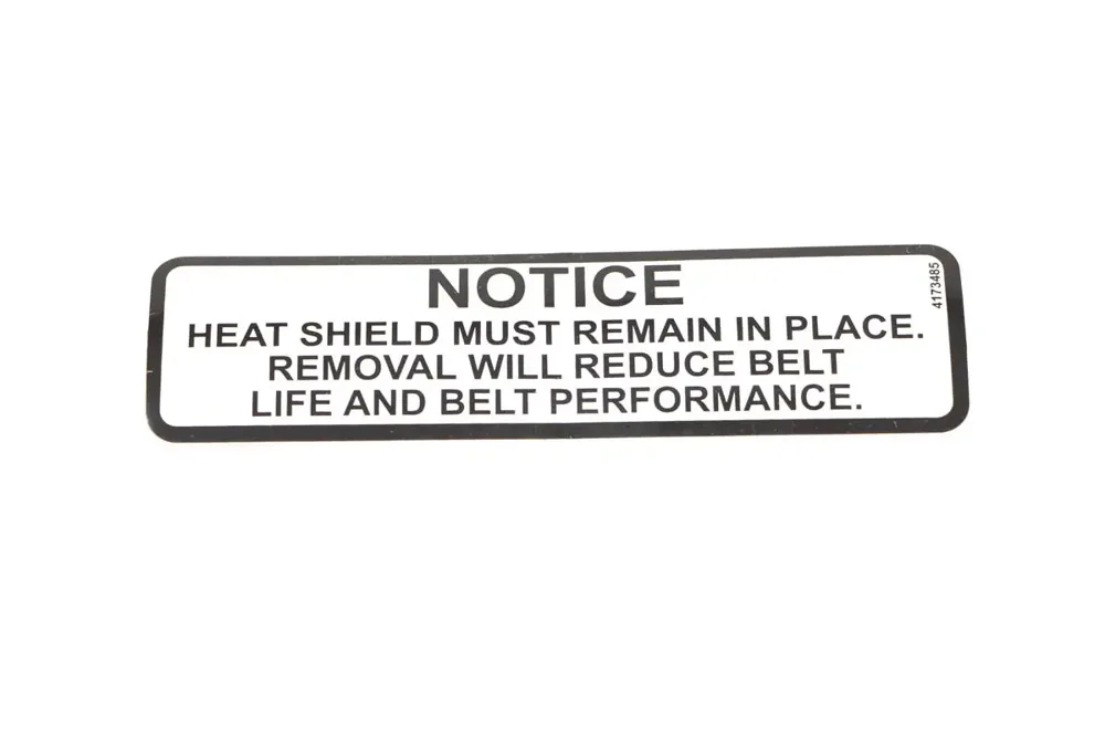 4173485 — LABEL-HEAT SHIELD
