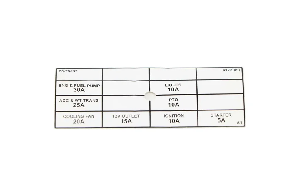 4173989 — DECAL-EFI FUSE