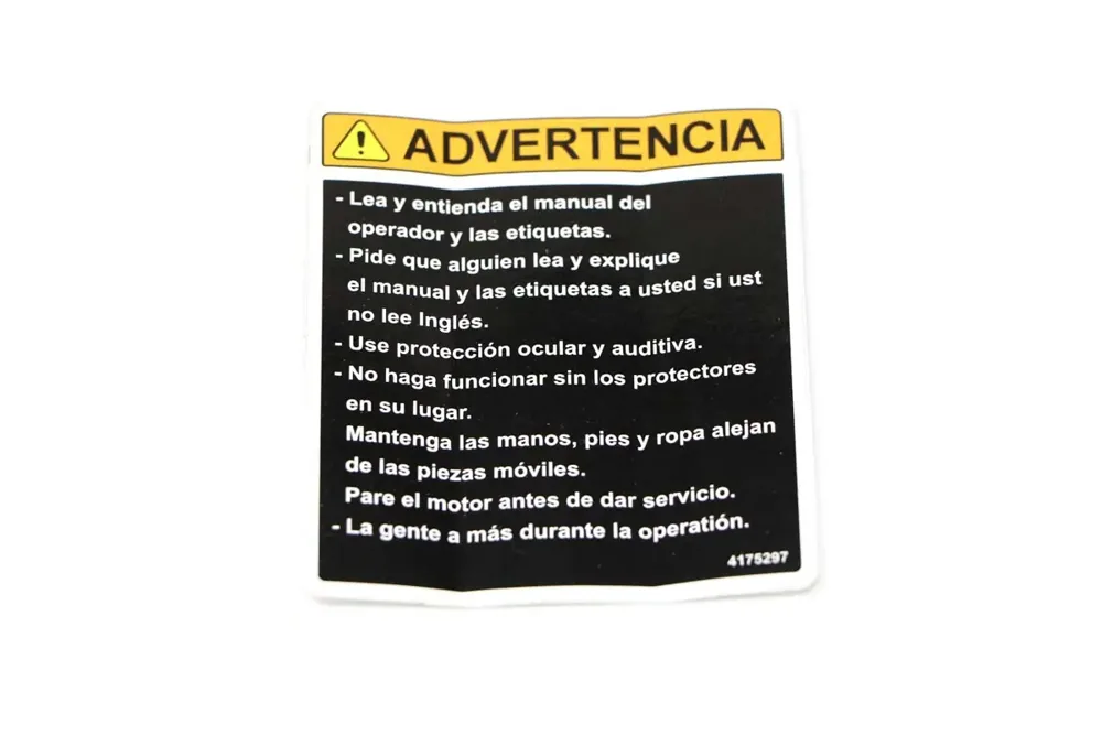 4175297 — LABEL-CAUTION-SPANISH