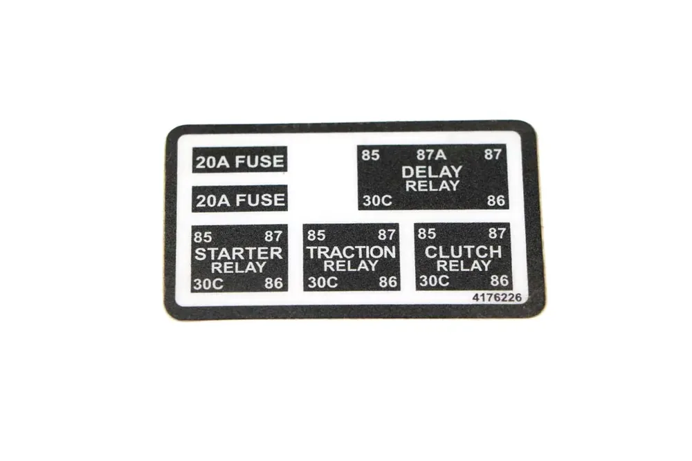 4176226 — LABEL-RELAY/FUSE I.D.
