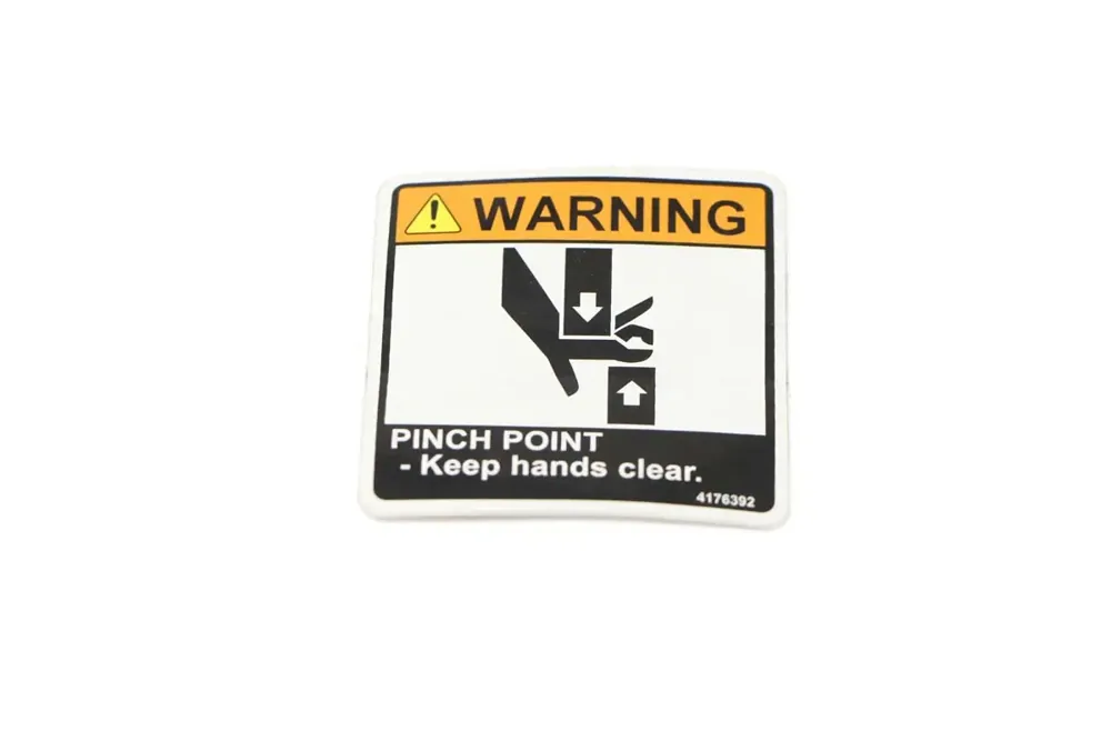 4176392 — LABEL-WARNING,PINCH POINT