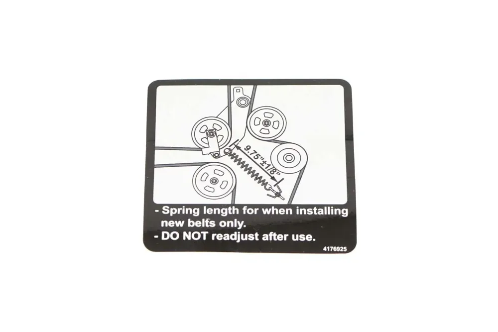 4176925 — DECAL-SPRING LENGTH
