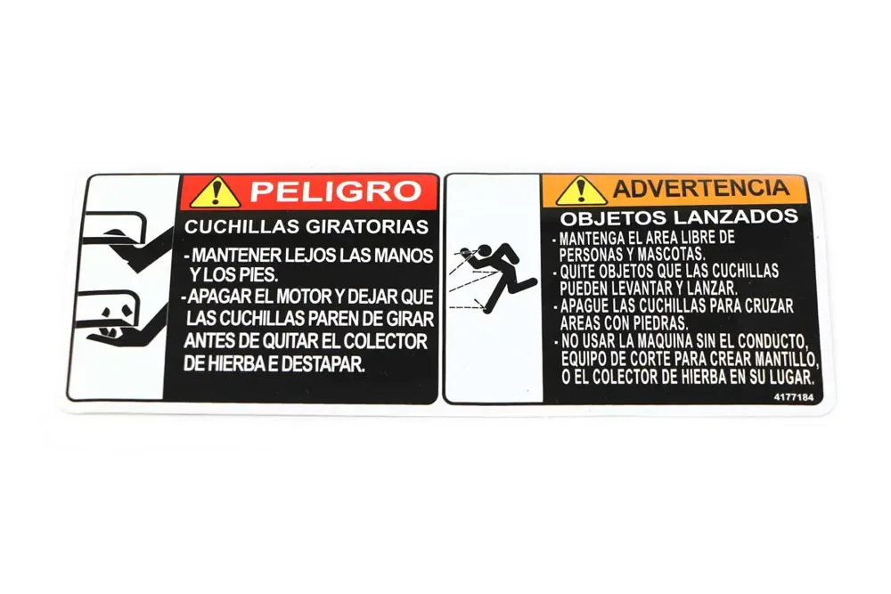 4177184 — LABEL-WARN THROWN OBJECTS SPAN