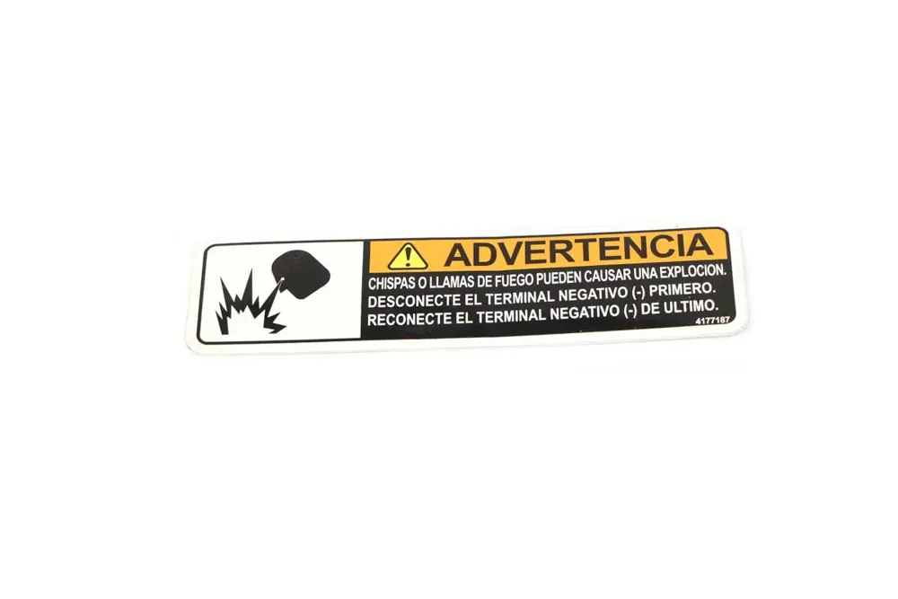 4177187 — LABEL-WARNING BATTERY SPANISH