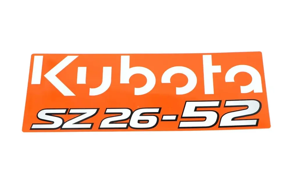 4178185 — DECAL-KUBOTA, SZ26-52