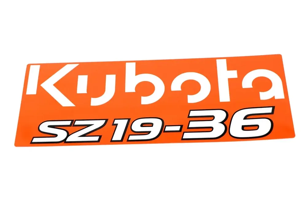 4178187 — DECAL-KUBOTA, SZ19-36