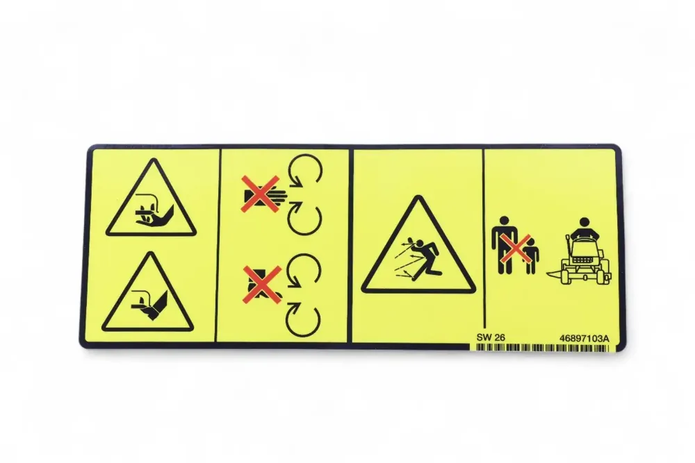 46897103 — DECAL WARNING THROWN OBJECTS PICT ZS