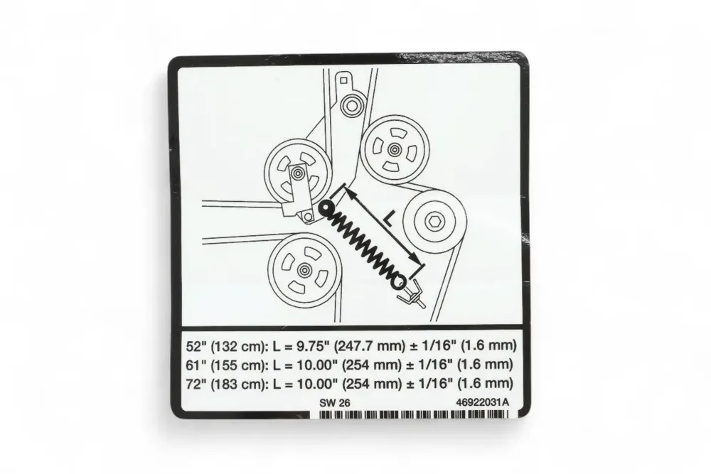 46922031 — DECAL SPRING LENGTH