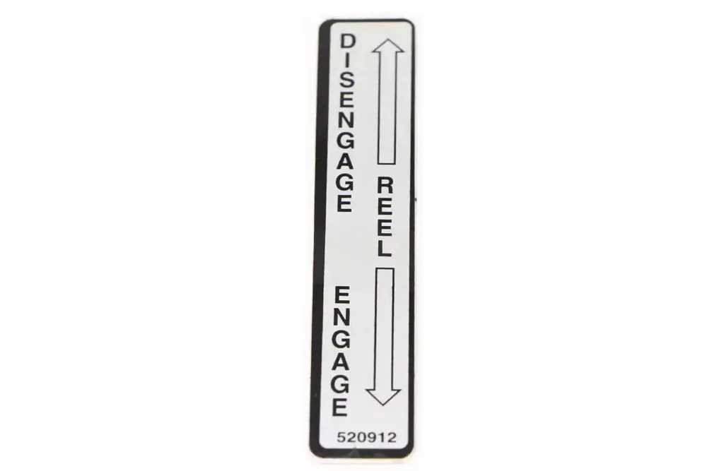 520912 — DECAL  REEL CONTROL