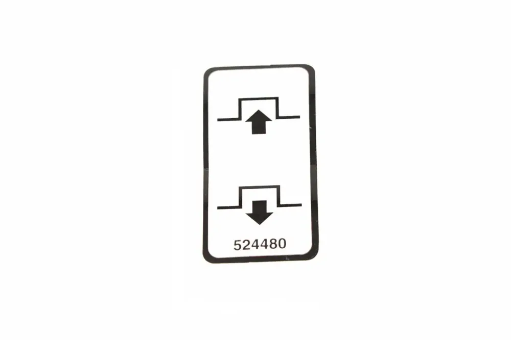 524480 — DECAL  CLUTCH CONTROL