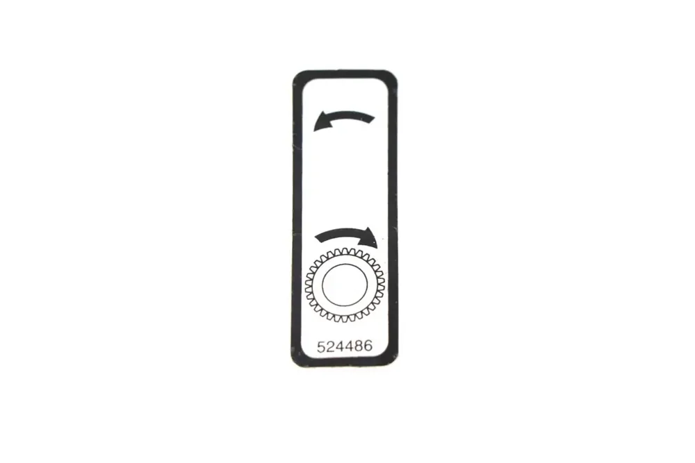 524486 — DECAL  WHEEL SHIFTER