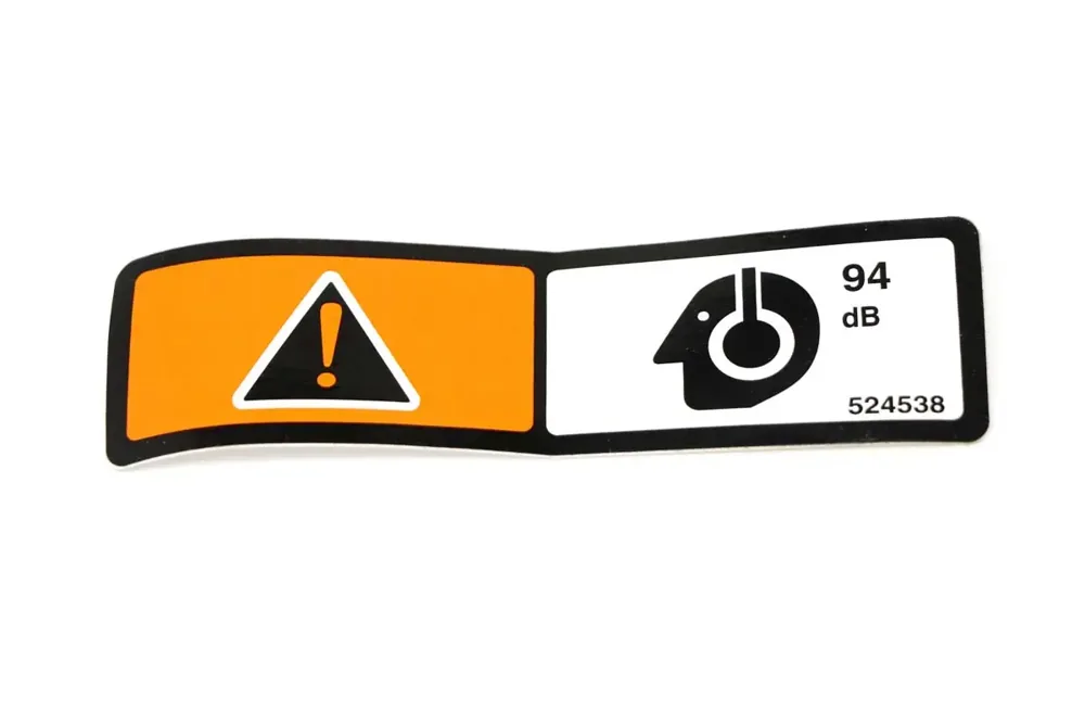 524538 — DECAL WARNING HEARING