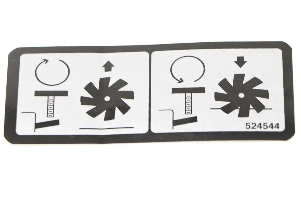 524544 — DECAL REEL HEIGHT ADJ.
