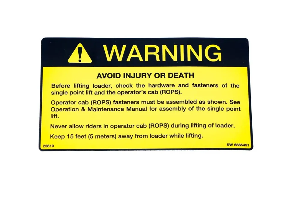 6565491 — Decal, Safety