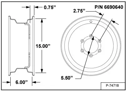 6690640 — RIM WHEEL
