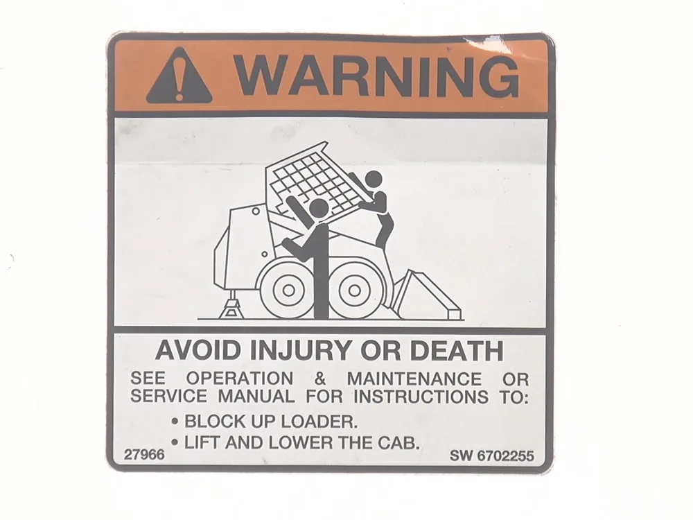 6702255 — Decal Warning
