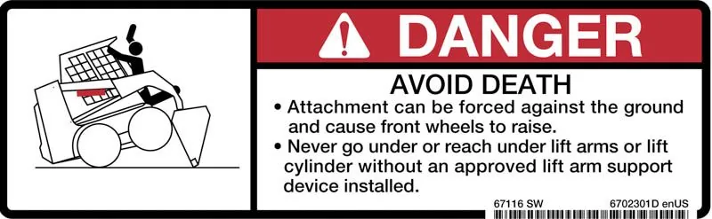 6702301 — Decal Danger