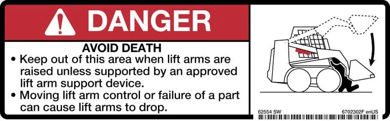 6702302 — Decal Danger