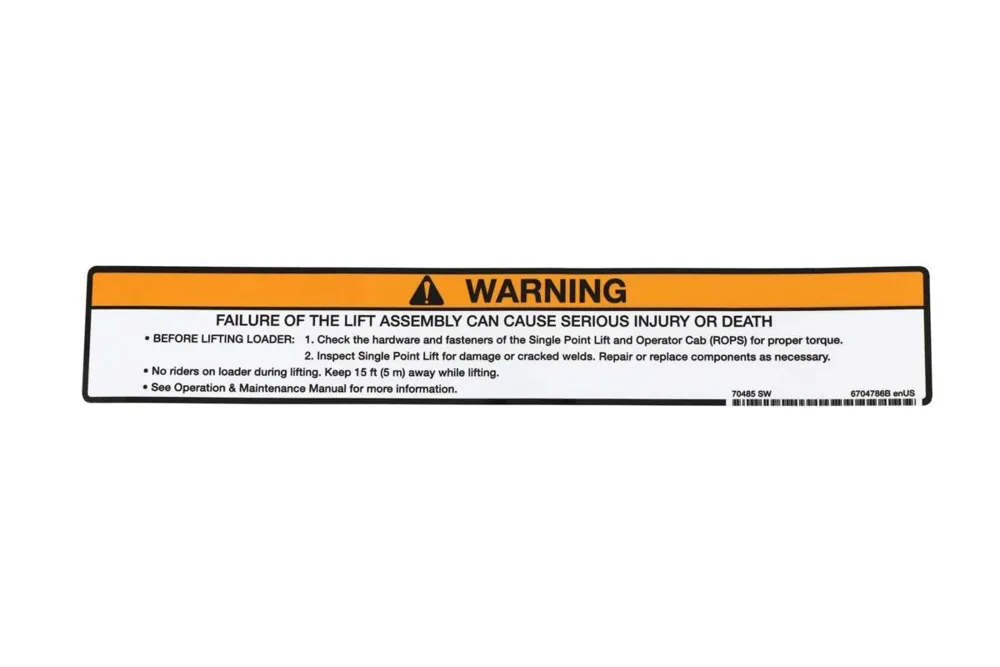 6704786 — Decal, Safety