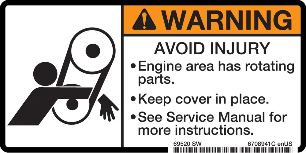 6708941 — Decal Warning