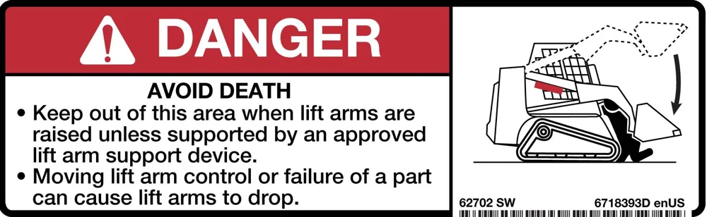 6718393 — Decal Danger