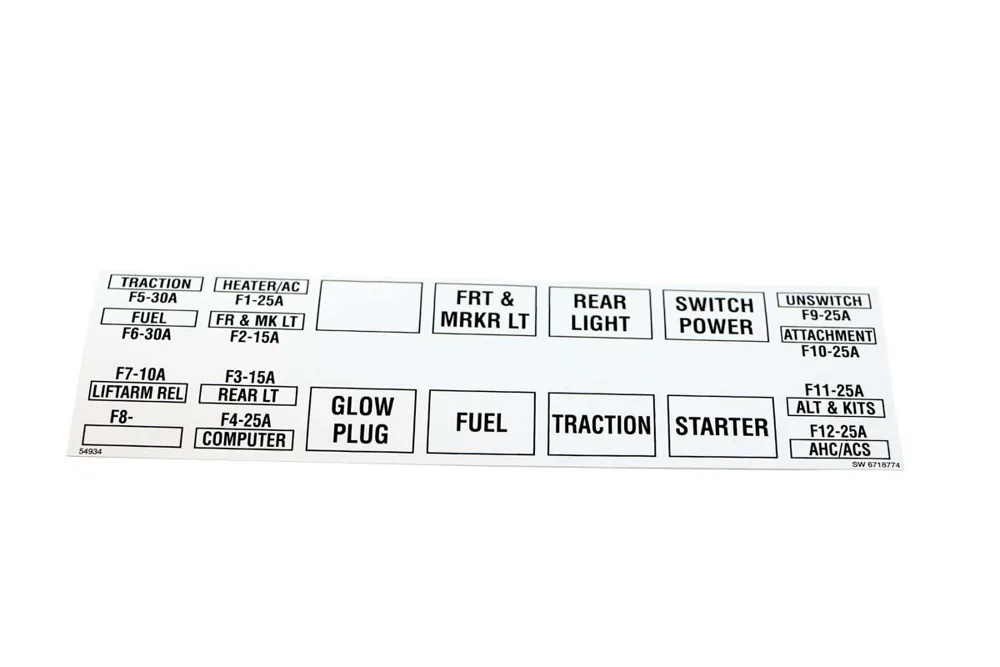 6718774 — Decal Fuse Relay