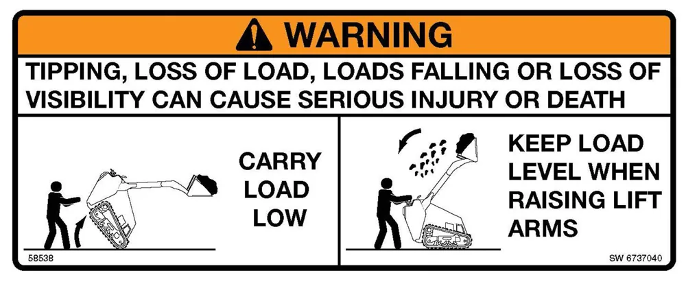 6737040 — Decal Warning