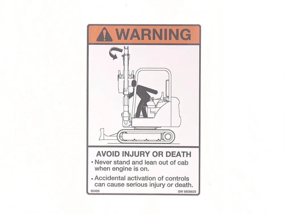 6809829 — Decal Warning