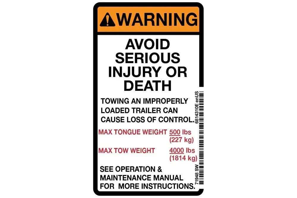 6814310 — DECAL WARNING