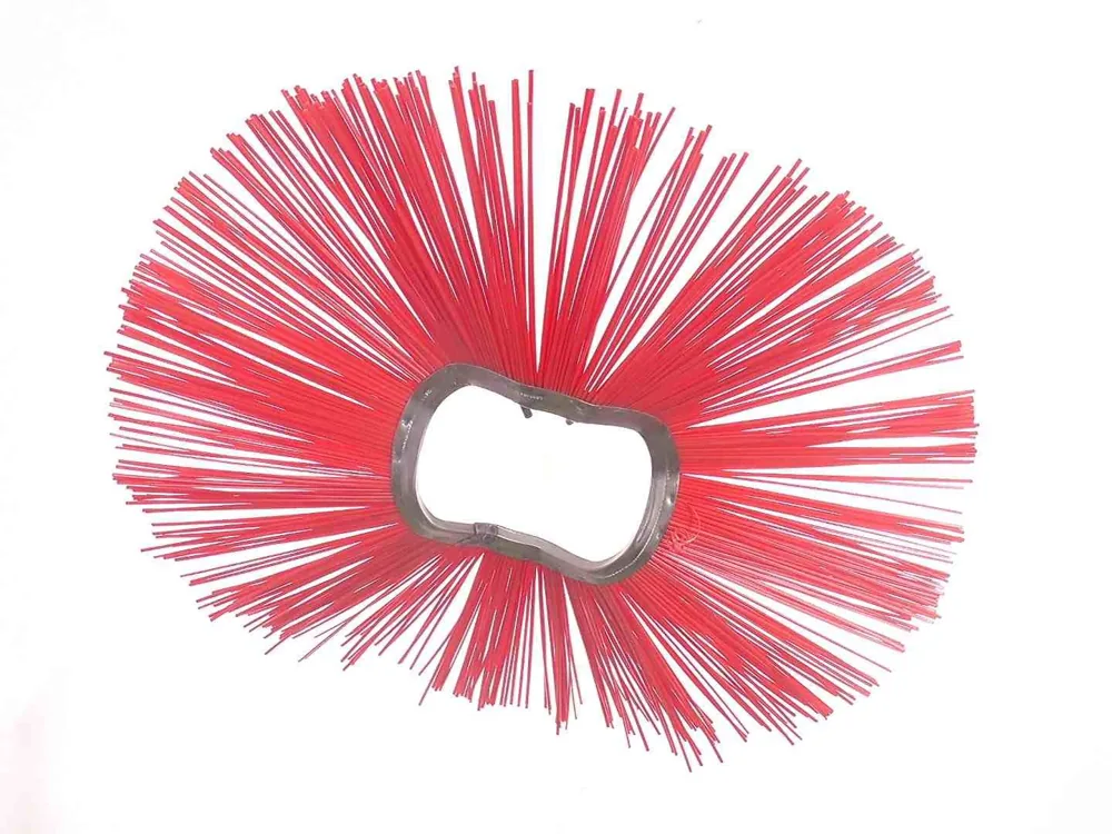 6987637PACK — Steel / Poly, Convoluted (zig-zag shape) Brush, 162 x 610 mm – Pack of 20
