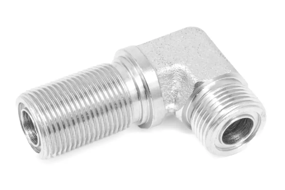 70E1010 — Fitting, 90 Degree Hydraulic ORFS Bulkhead